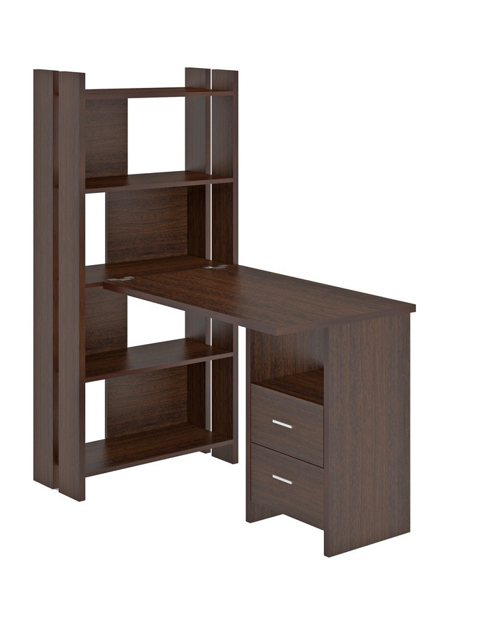 

Стеллаж Мэрдэс СТЛ-ОВ+С100Прям В Wenge с тумбой, Венге