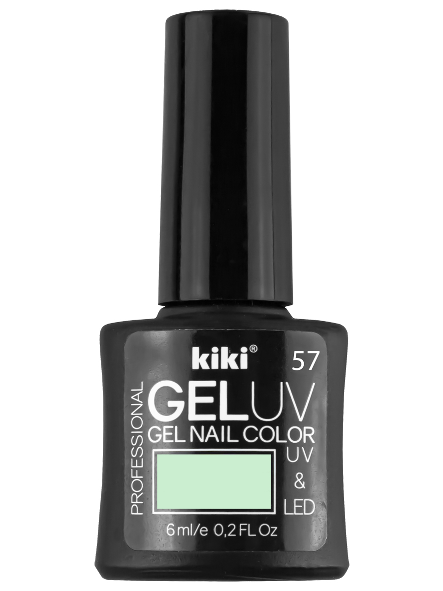 Гель-лак для ногтей Kiki тон 57 нежная мята kiki лак для ногтей gel effect