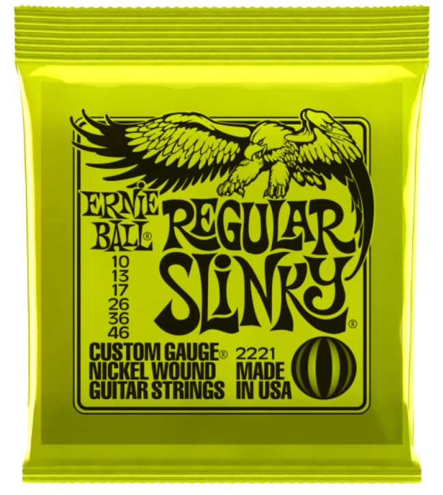 фото Струны для электрогитары ernie ball 2221 nickel wound regular slinky