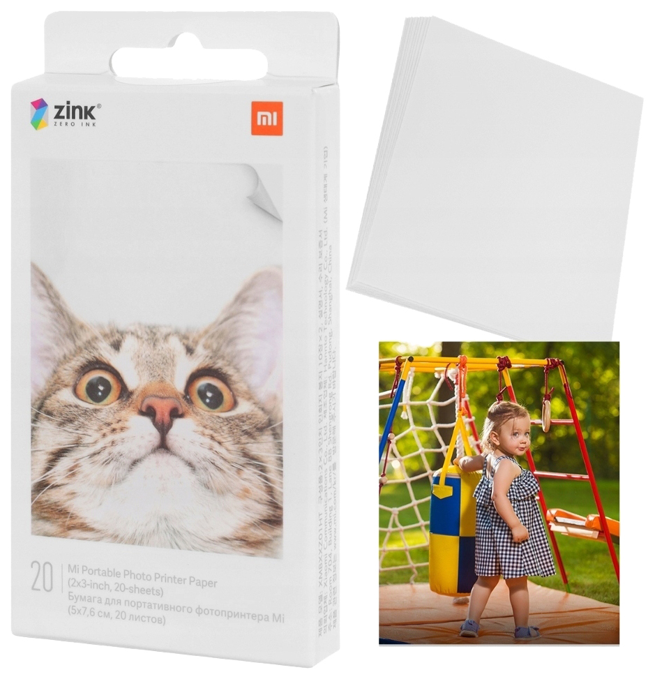 

Цветная Фотобумага для принтера Xiaomi Mi Portable Photo Printer, Белый