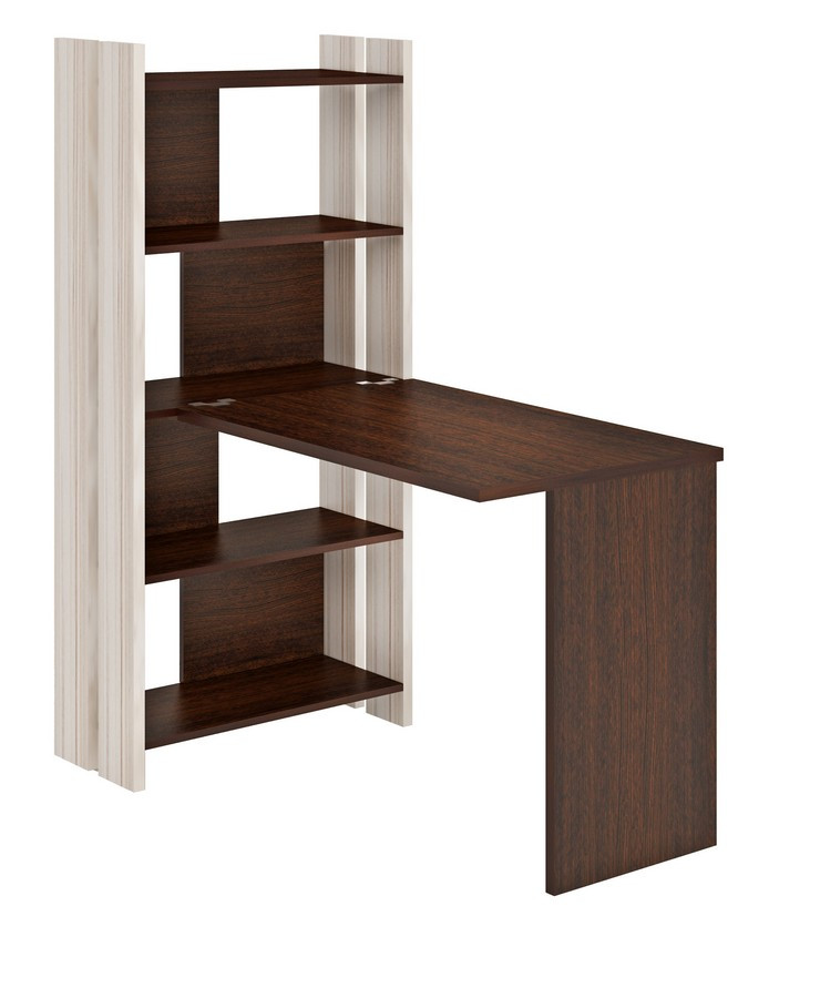 

Стеллаж Мэрдэс СТЛ-ОВ+С100Прям без тумбы КВ Caramel/Wenge, Бежевый