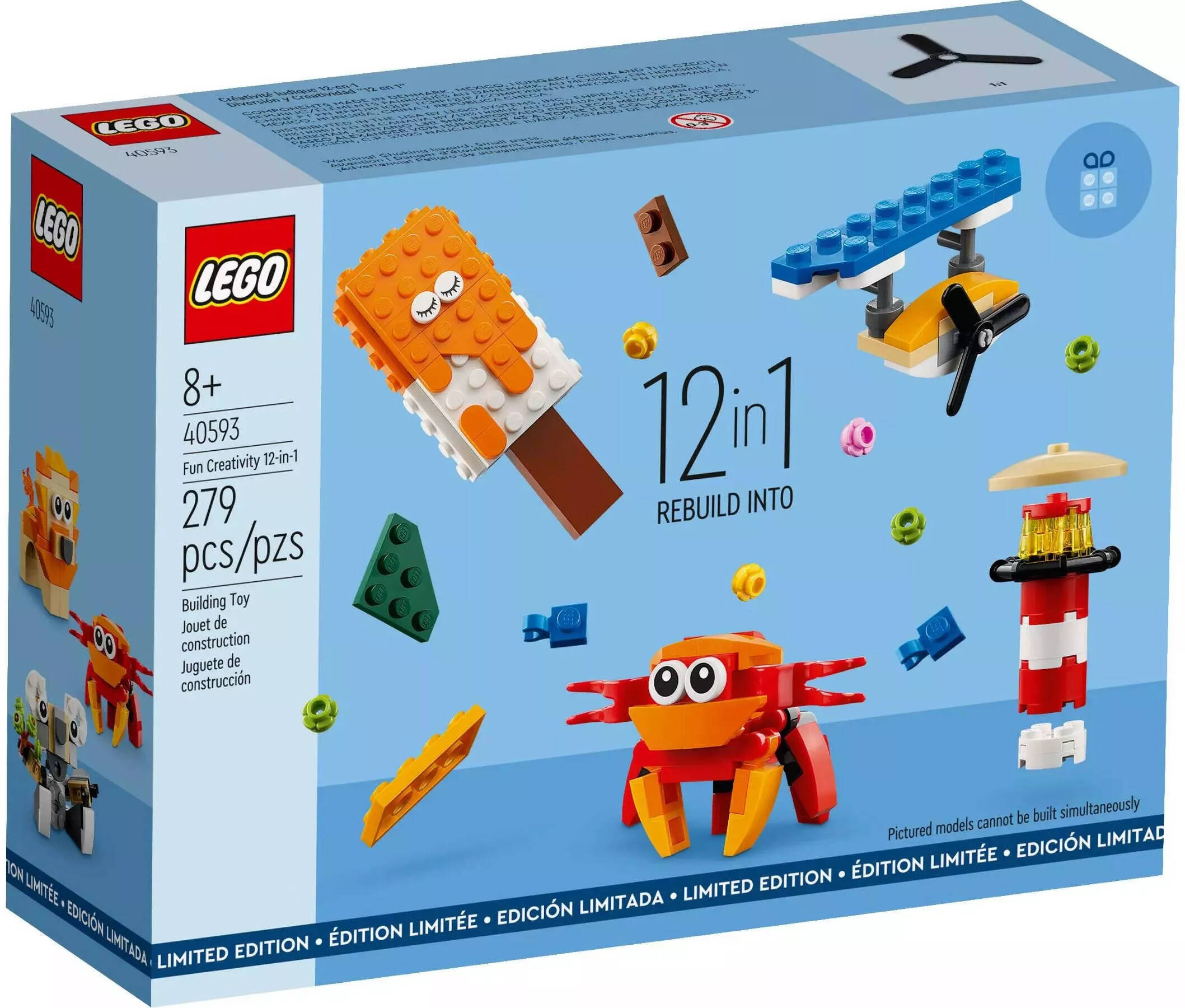 

Конструктор LEGO Promotional 40593 Веселое творчество 12 в 1 279 деталей, 40593