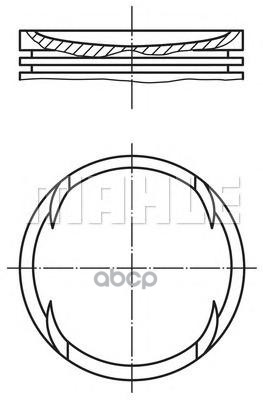 

MAHLE Поршень dm.76.50x1.2x1.5x2.5 +0.50 Цена за 1 шт AUDI A2, SKODA Fabia/Octavia, VW Bor