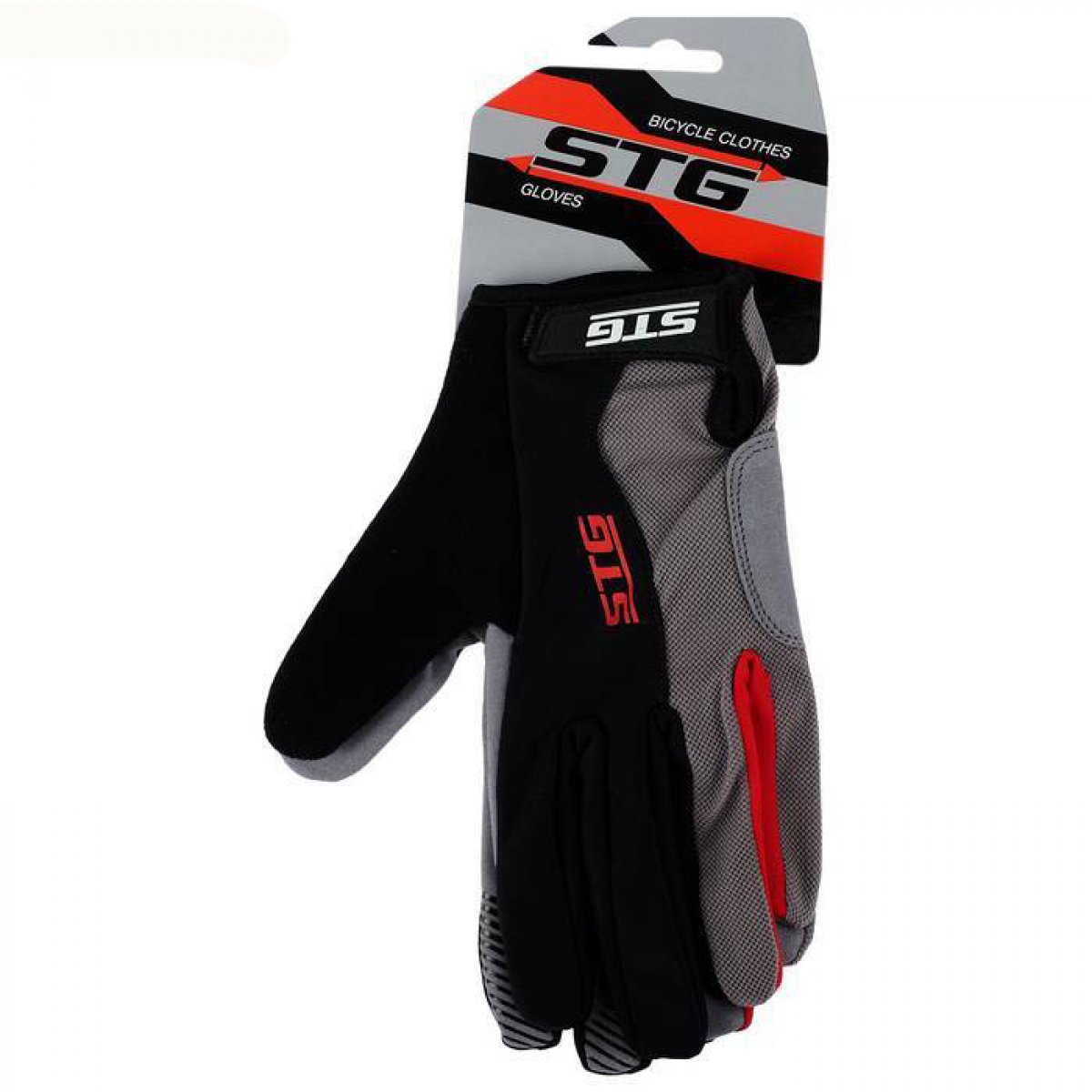 

Велоперчатки STG X87906, black/grey, S, X87906