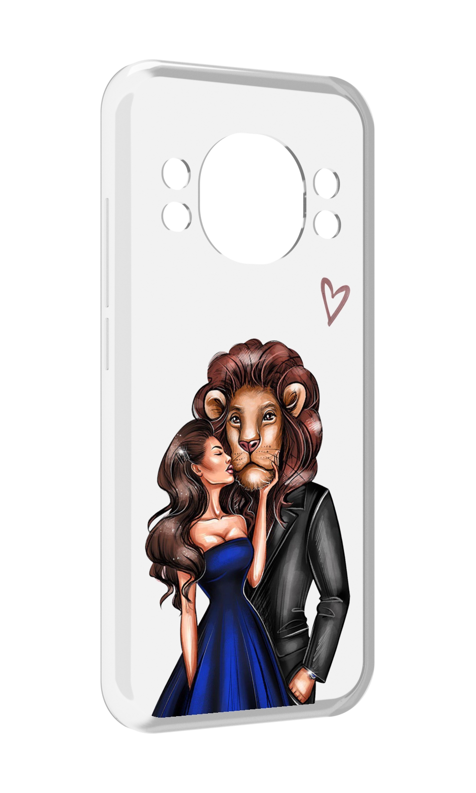 

Чехол MyPads лев-в-смокинге для Doogee S98 / S98 Pro, Прозрачный, Tocco