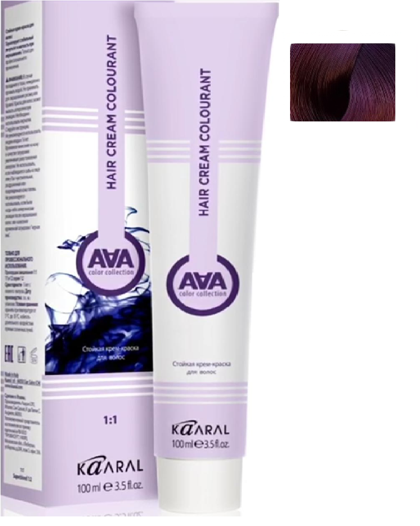 Купить Краска для волос Kaaral AAA Color 5.2 Светлый фиолетовый каштан 100 мл