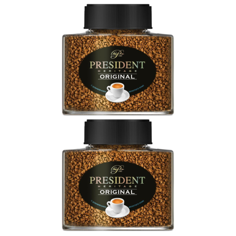 

Кофе растворимый President Heritage Original, 100 г х 2 шт