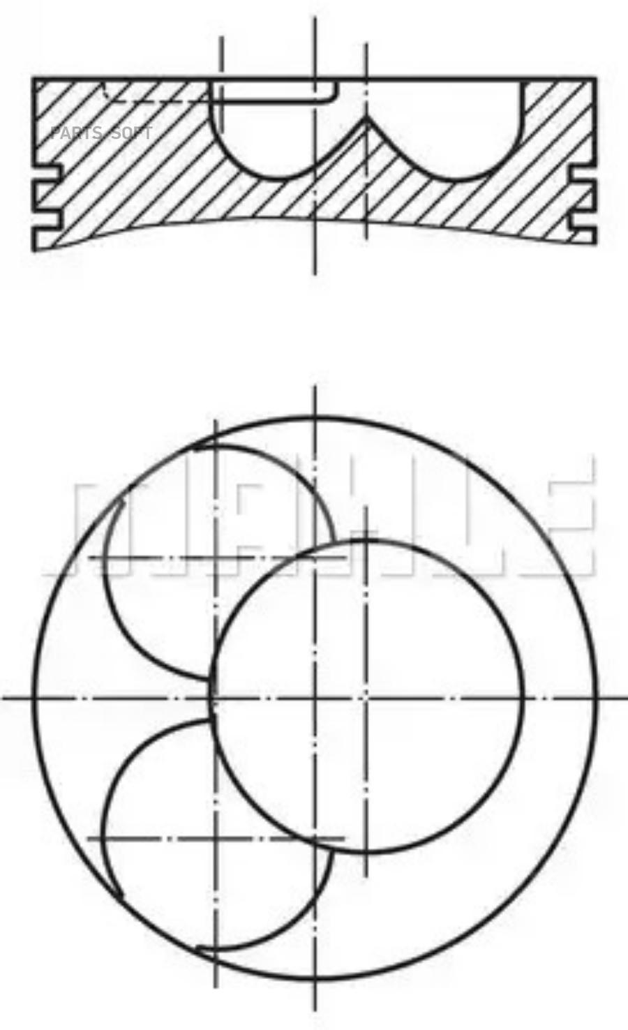 

MAHLE Поршень dm.81.01x1.75x2.0x3.0 +0.50 [3-4цил.] [1шт] AUDI/SKODA/VW 2,0TDI 12/03-> [BM