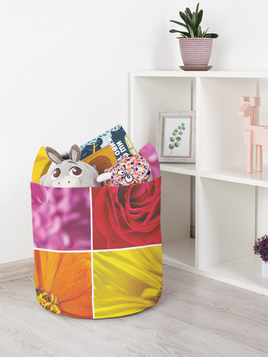 

Корзина для игрушек JoyArty 35x35 см toba_18474_S, Разноцветный