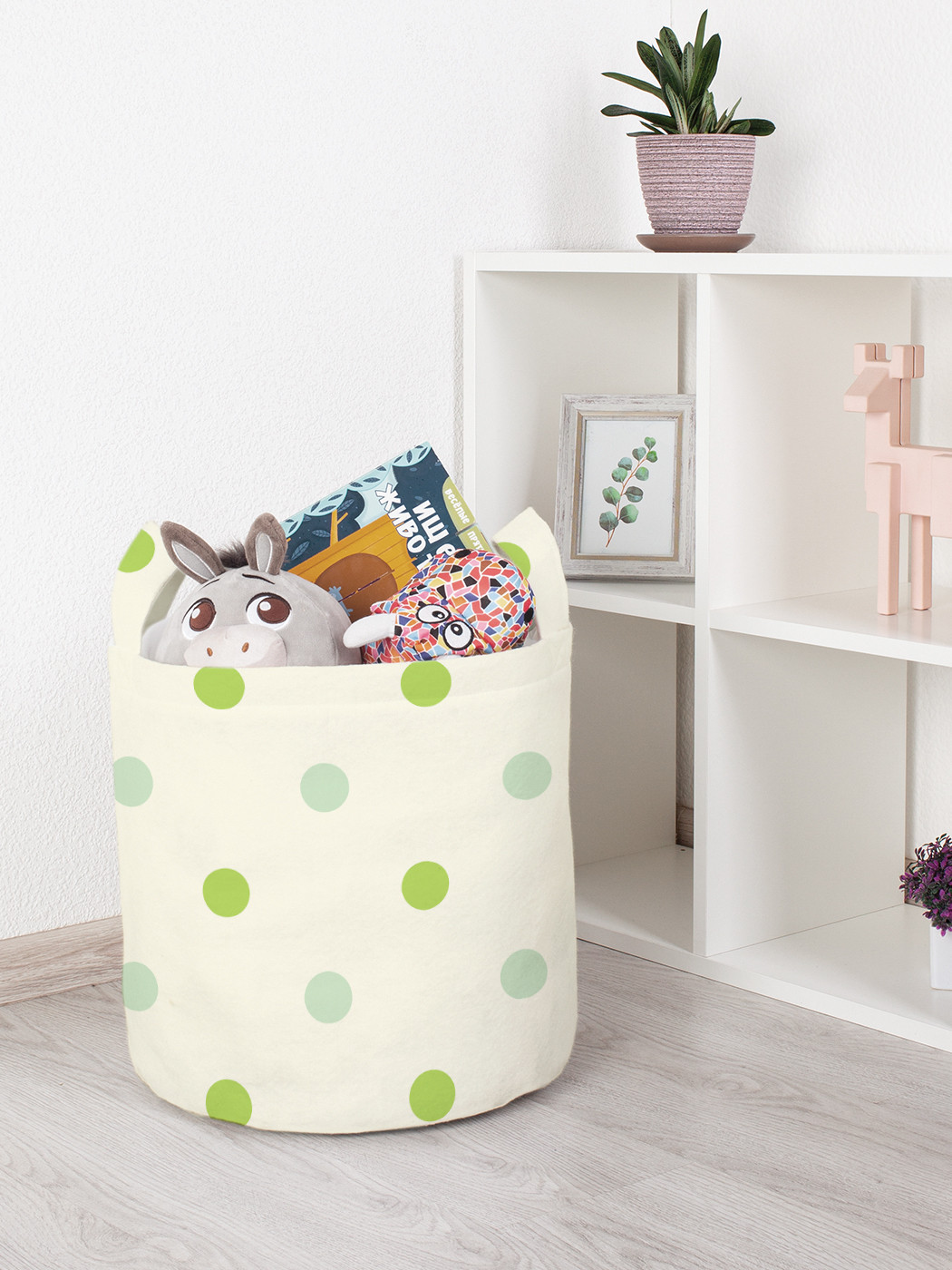 

Корзина для игрушек JoyArty 35x35 см toba_10729_S, Бежевый