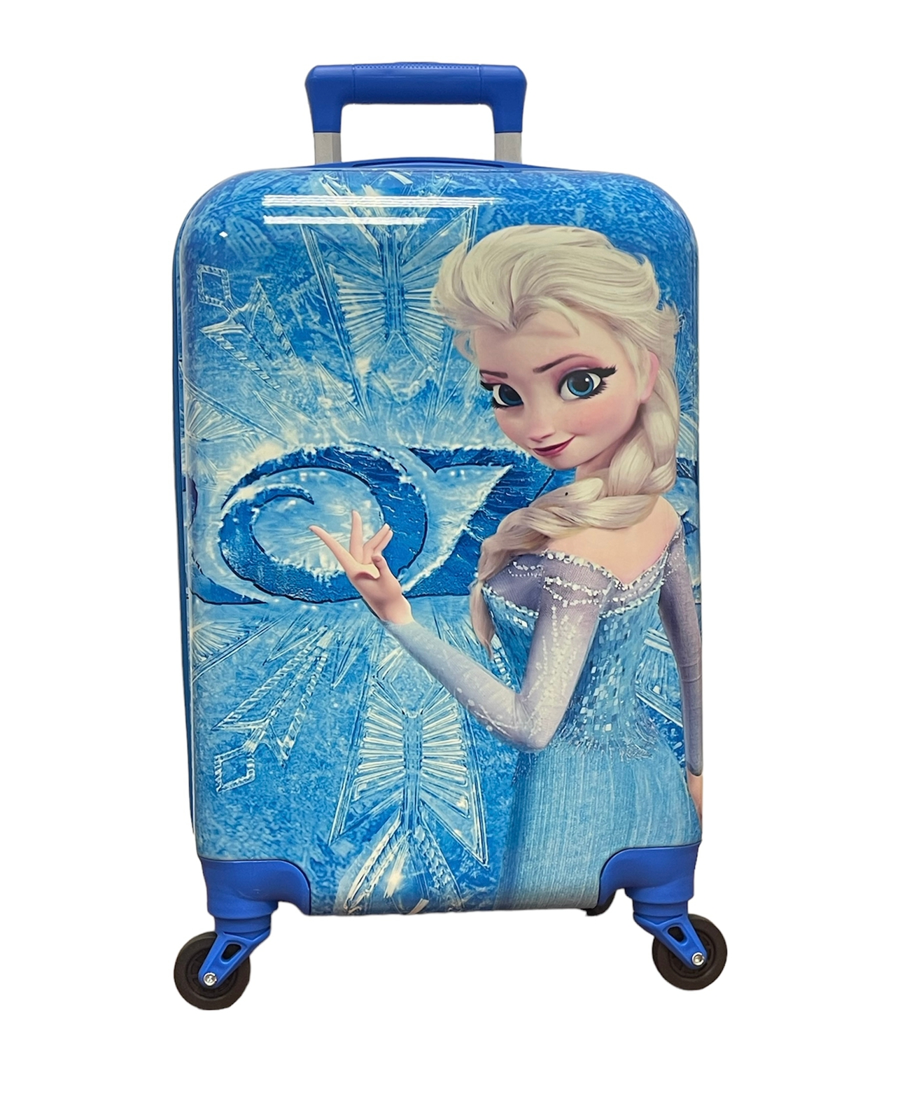 Детский чемодан BAGS-ART на колесах АВС пластиковый IMPREZA среднего размера M, голубой