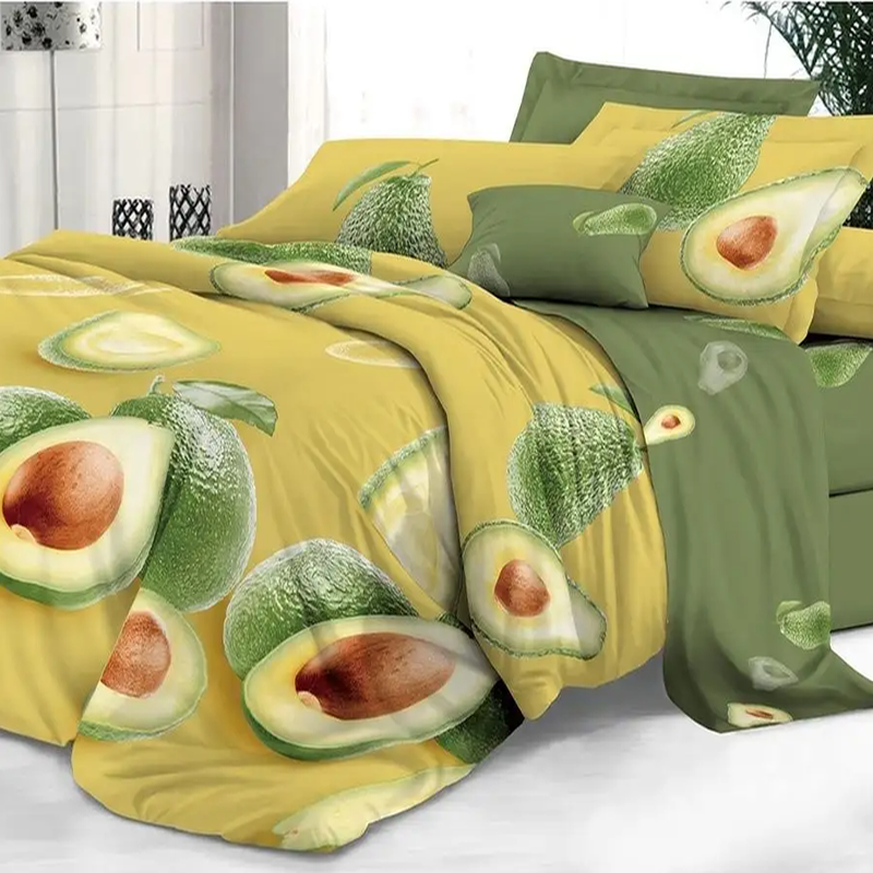 

Комплект постельного белья Sateen De Luxe 2 сп Макси Авокадо, Авокадо