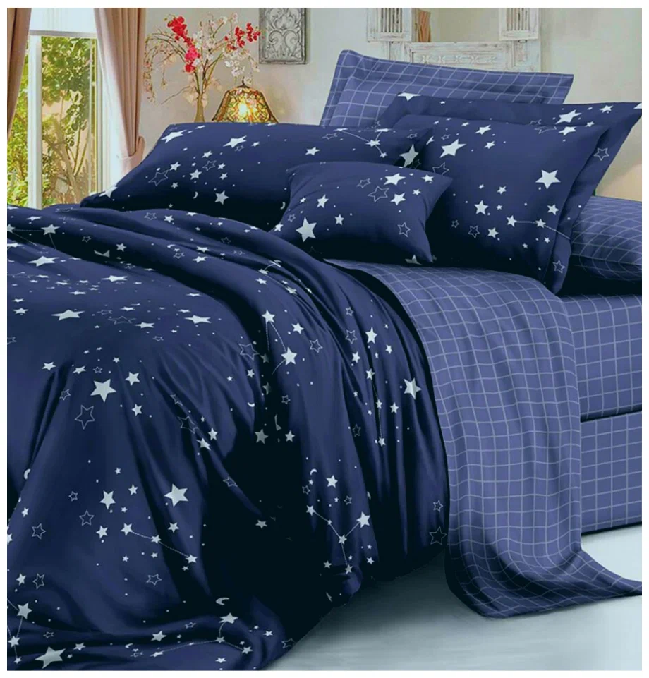 

Комплект постельного белья Sateen De Luxe 2 сп Макси Зодиак, Зодиак