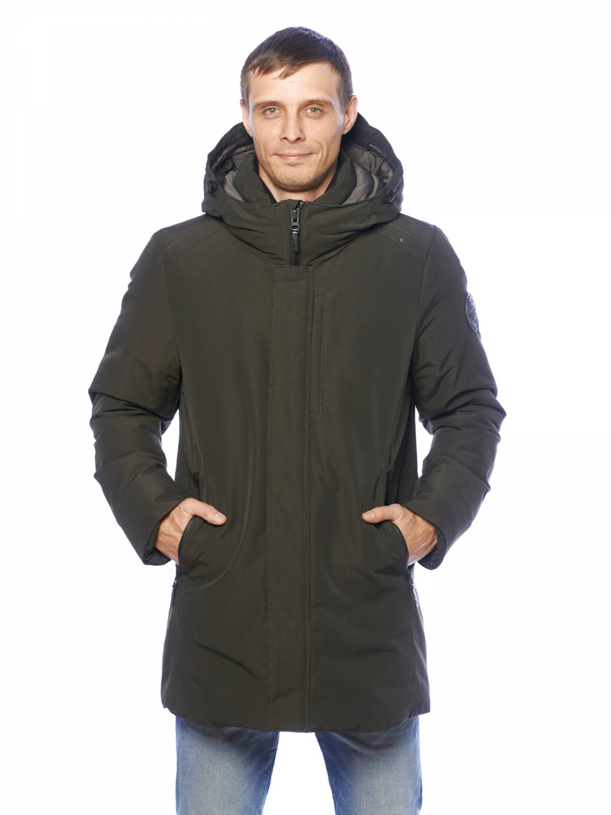 Зимняя куртка мужская Clasna 3542 хаки 54 RU