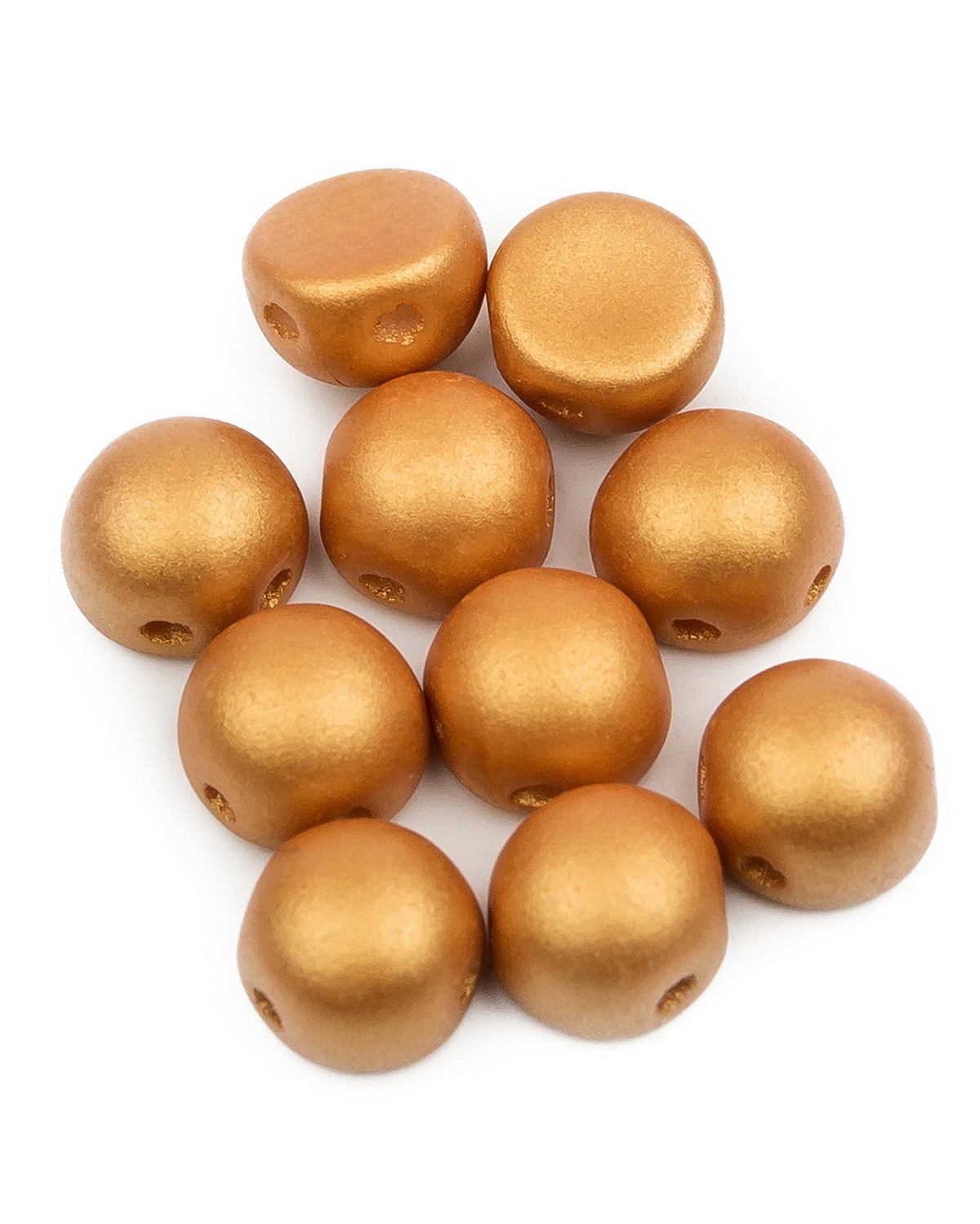

Бусины Czech Beads Cabochon bead, 6 мм Alabaster Metallic Gold, 20 шт, Разноцветный, Cabochon bead