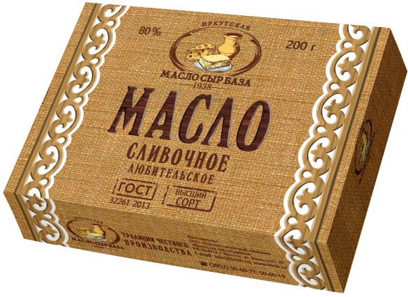 

Сливочное масло Качугское 80% 200 г