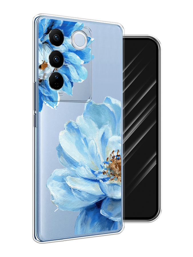 

Чехол Awog на Vivo V27/V27 Pro "Голубые клематисы", Голубой, 268550-8