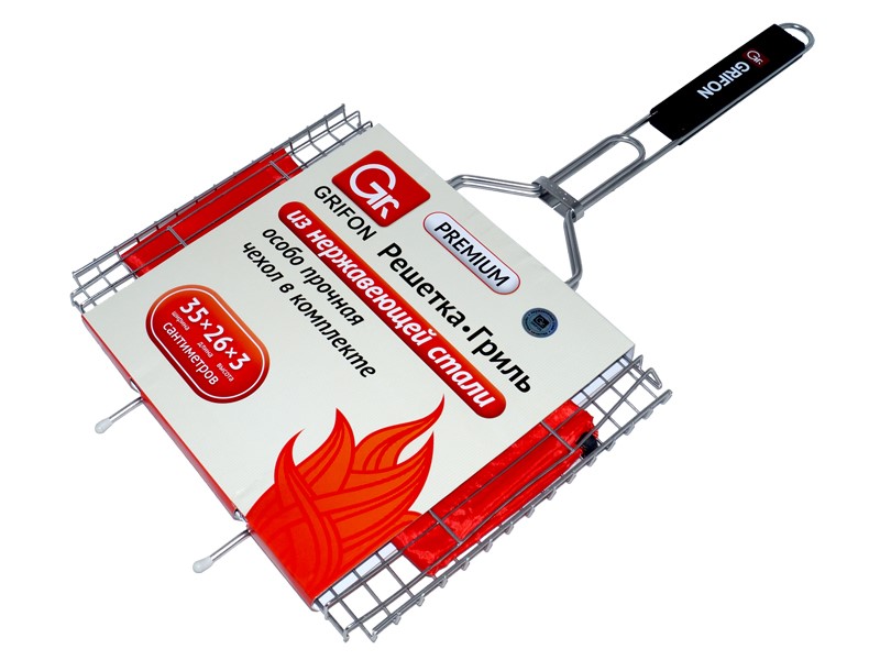 

Решетка для шашлыка Grifon Premium 650-002 35 х 26 см, Premium