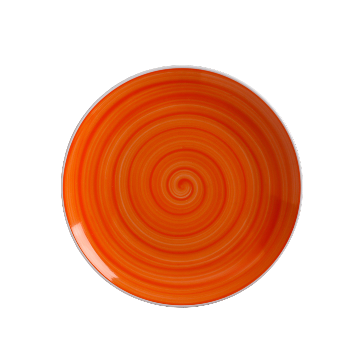 фото Тарелка мелкая infinity, d=17,5 см, цвет оранжевый добрушский фарфоровый завод