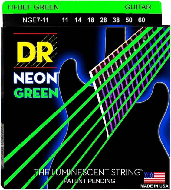 фото Струны для 7-ми струнной электрогитары dr string nge7-11
