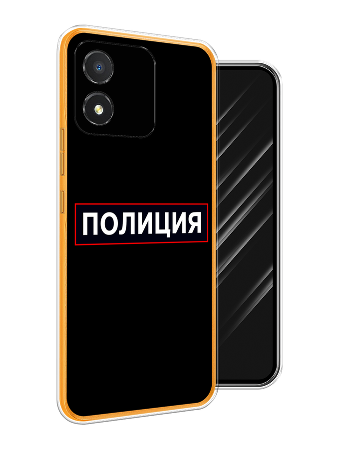 

Чехол Awog на Honor X5 "Police logo", Черный;белый;красный, 6120950-5