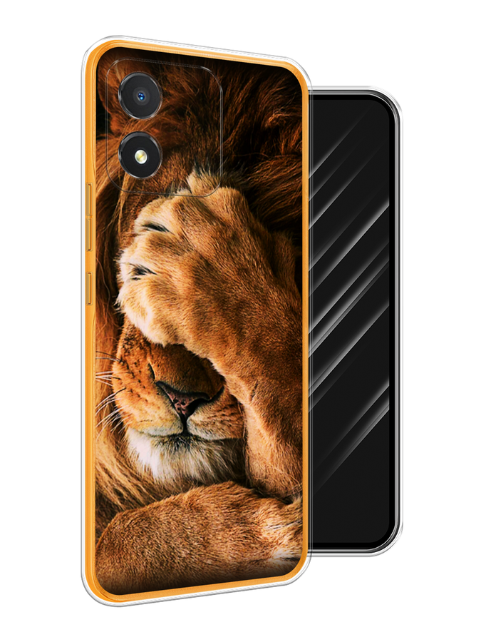 

Чехол Awog на Honor X5 "Львиный стыд", Коричневый;черный, 6120950-1