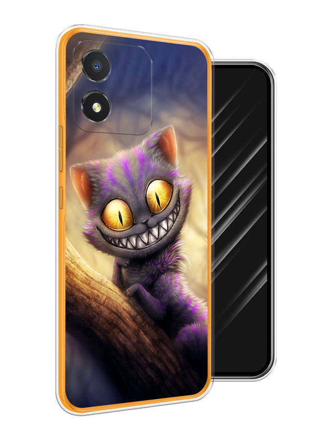 

Чехол Awog на Honor X5 "Cheshire Cat", Фиолетовый;желтый, 6120950-1