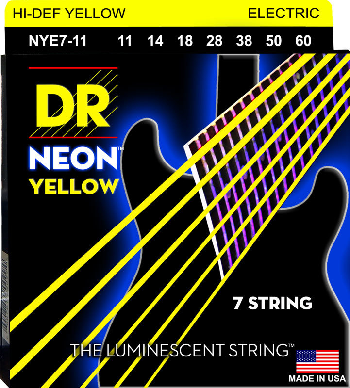 фото Струны для 7-ми струнной электрогитары dr string nye7-11