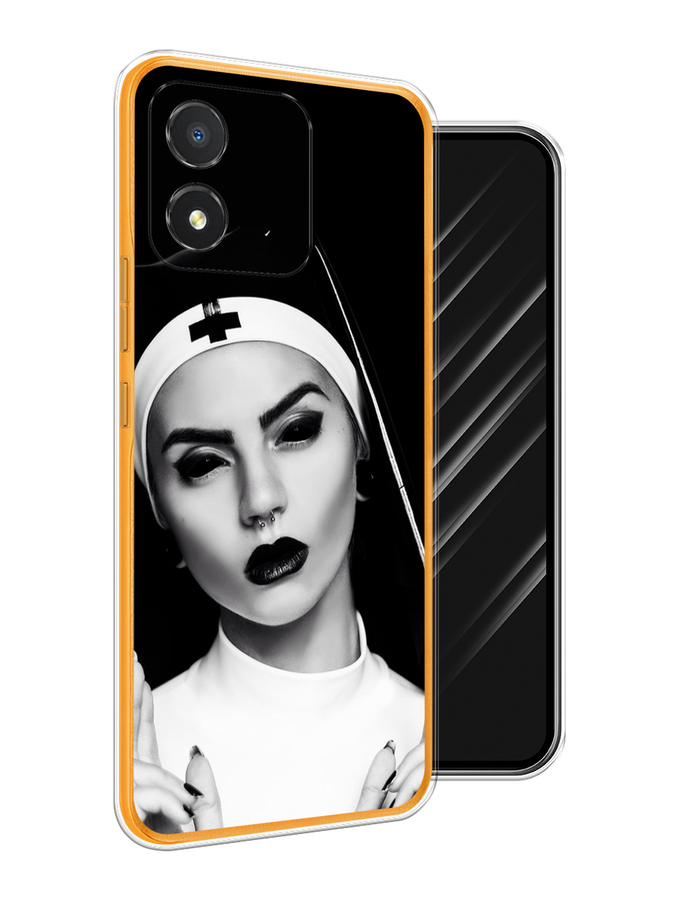 

Чехол Awog на Honor X5 "Черная монашка", Серый;черный, 6120950-9
