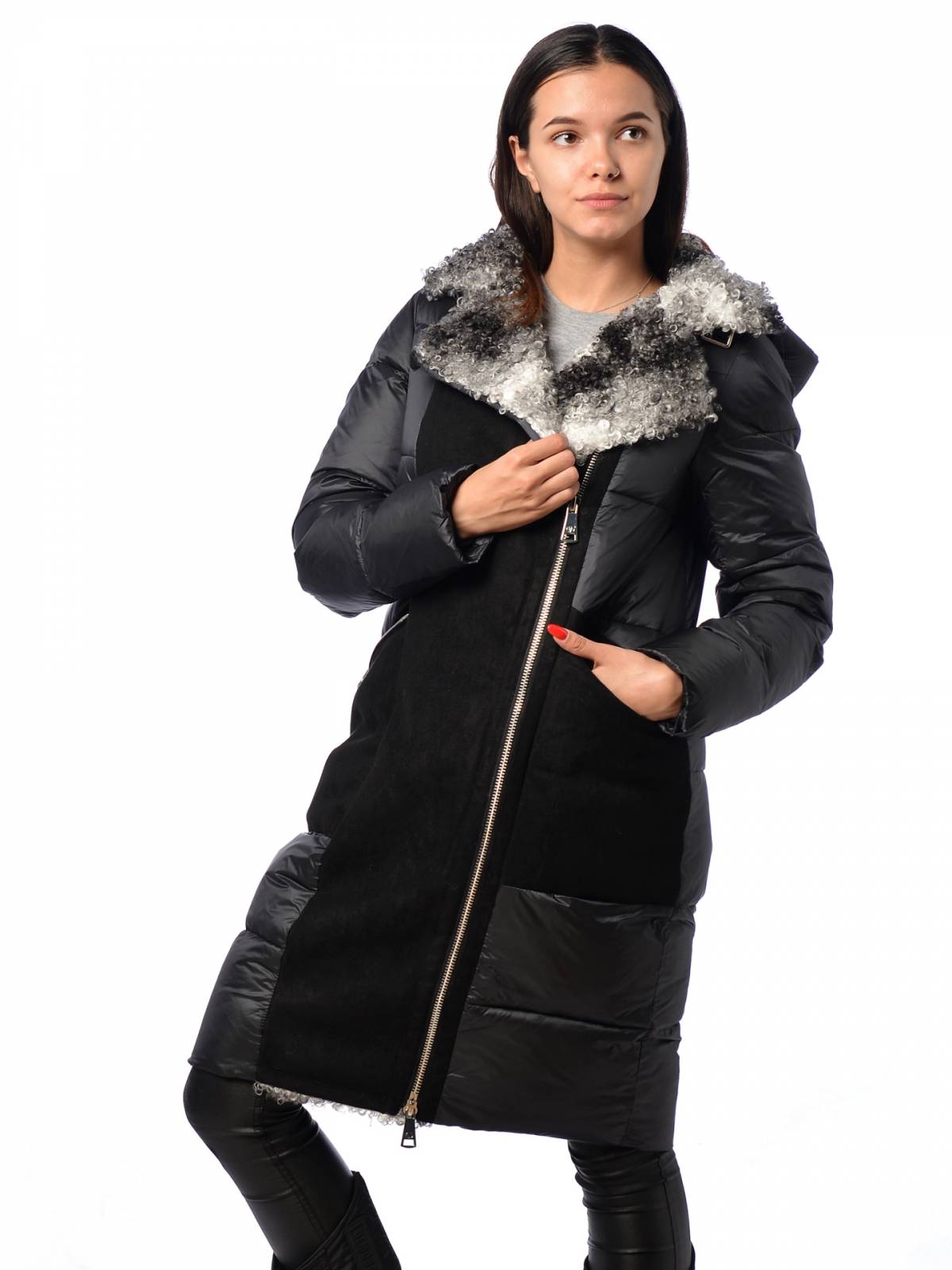 

Куртка женская EVACANA 3978 черная 46 RU, Черный, 3978
