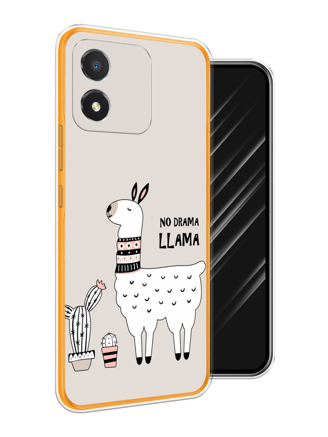 

Чехол Awog на Honor X5 "No drama LLama", Бежевый;серый;белый, 6120950-2
