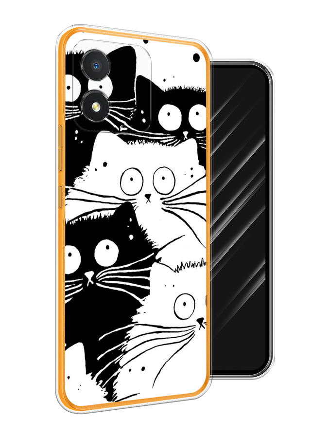 

Чехол Awog на Honor X5 "Коты черно-белые", Черный;белый, 6120950-2