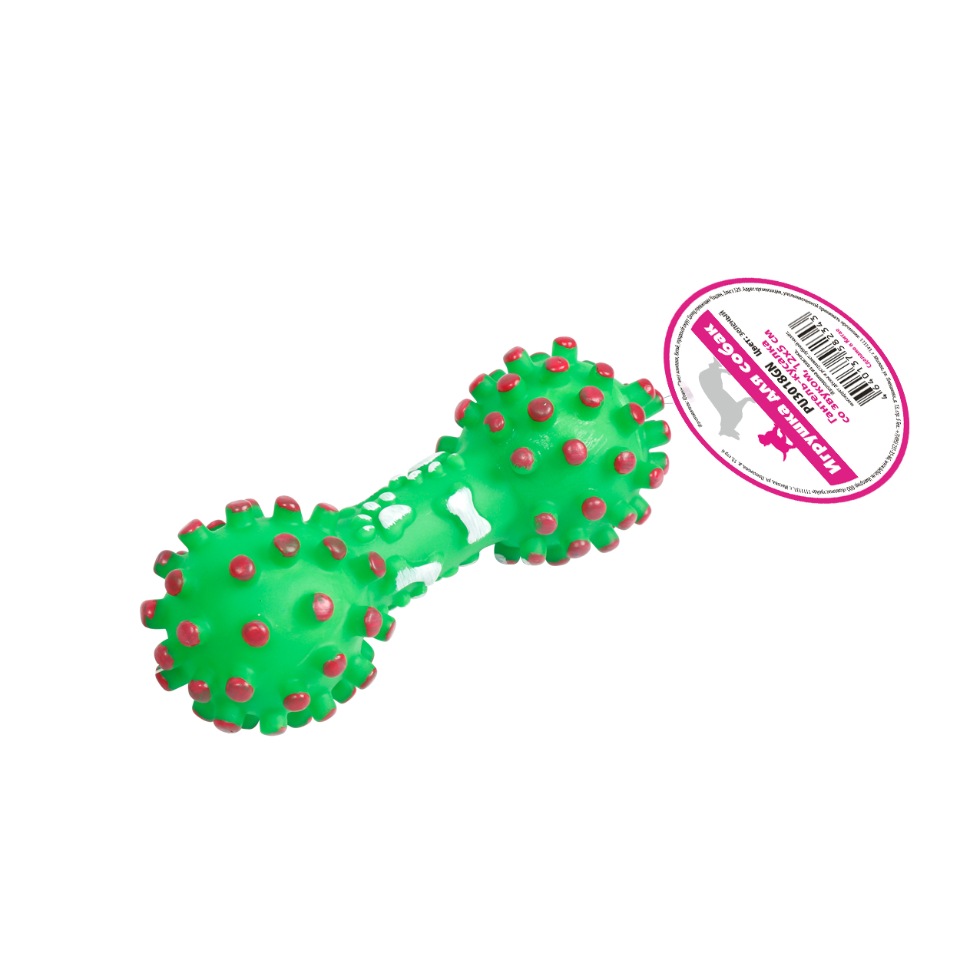 Игрушка-пищалка для собак Pet Universe , зеленый, 12 см, 1 шт
