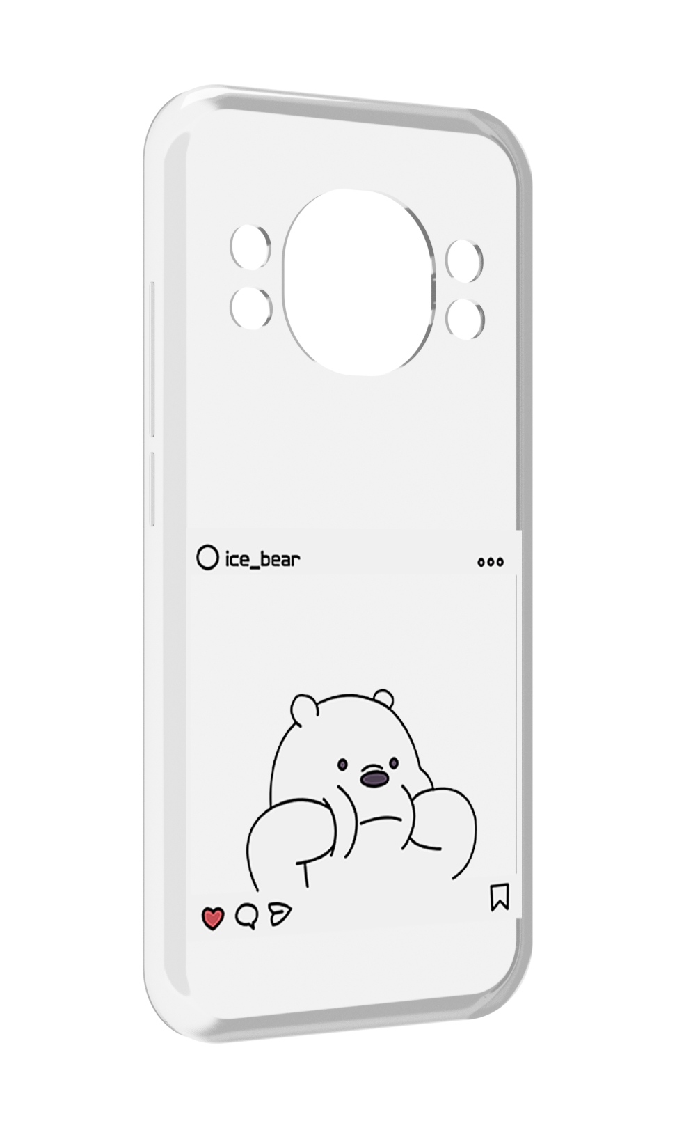 

Чехол MyPads ледяной-медведь для Doogee S98 / S98 Pro, Прозрачный, Tocco