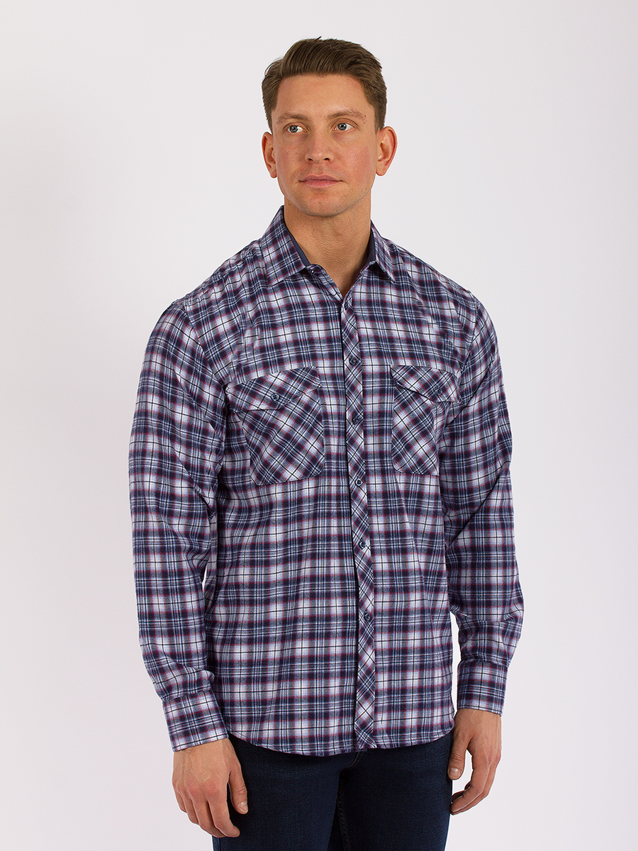 

Рубашка мужская PALMARY LEADING GD57000704 фиолетовая 3XL, GD57000704