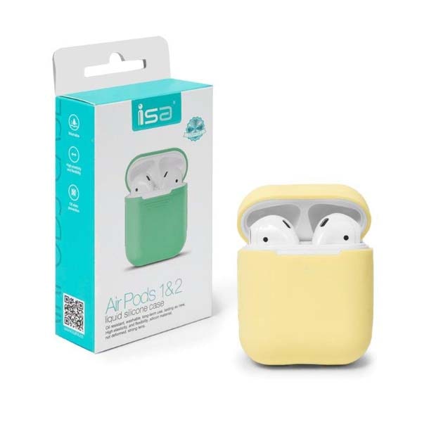 Чехол ISA Airpods Silicon Case 12 Yellow 433₽