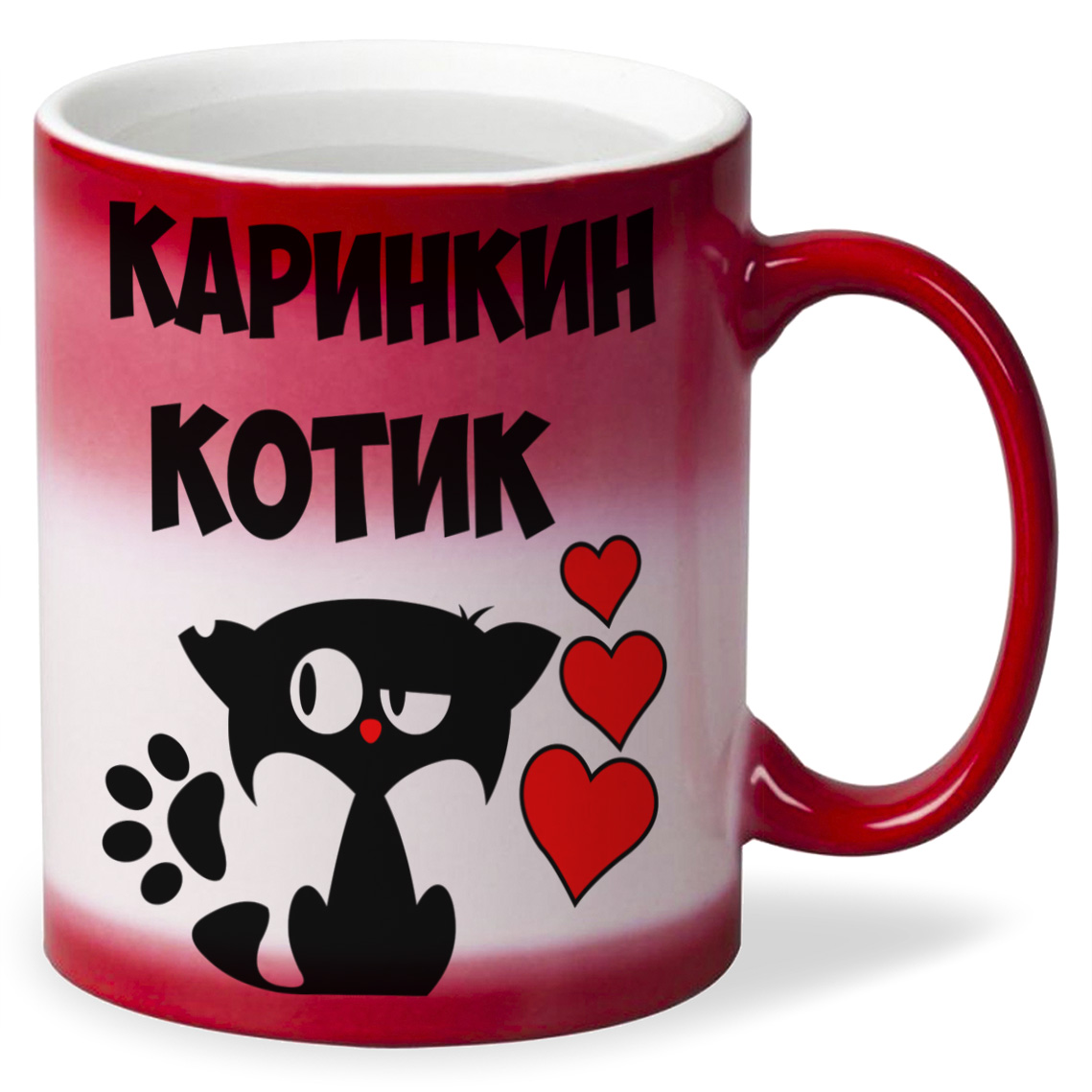 

Кружка CoolPodarok Каринкин котик