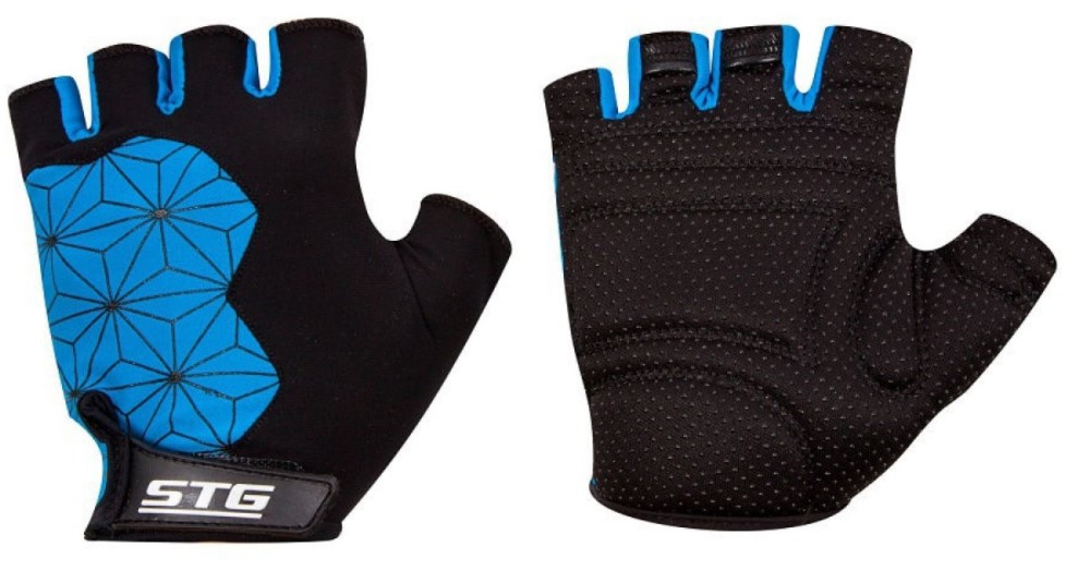 

Велоперчатки STG Х95306, black/blue, M, Х95306