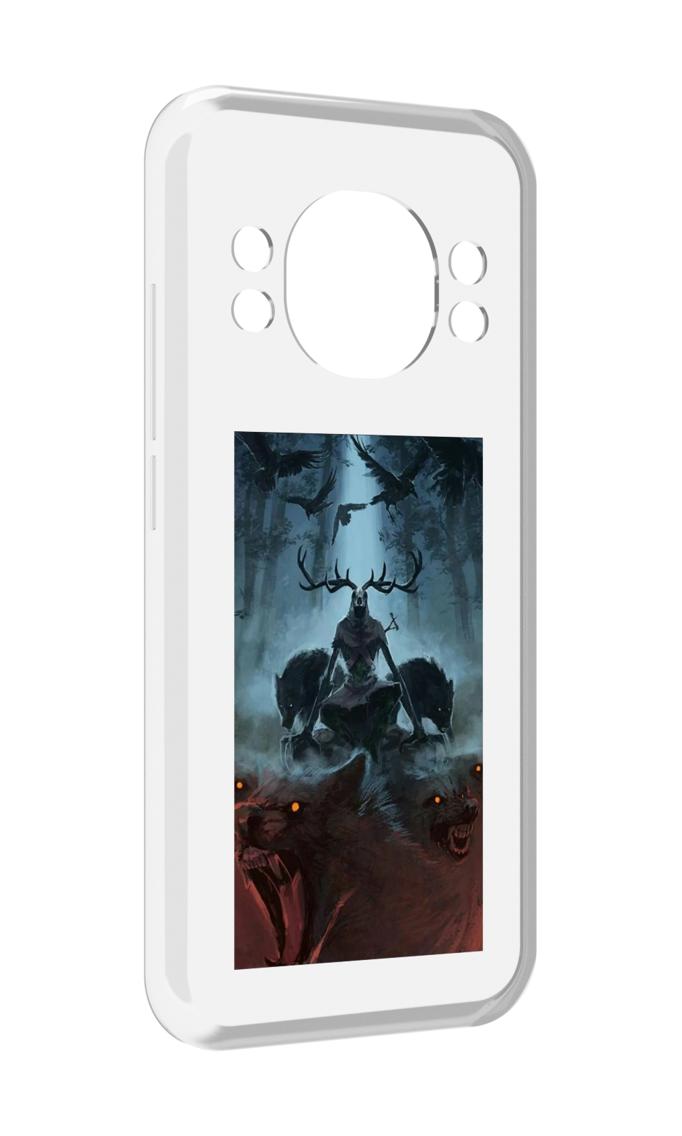 

Чехол MyPads лось демон для Doogee S98 / S98 Pro, Прозрачный, Tocco
