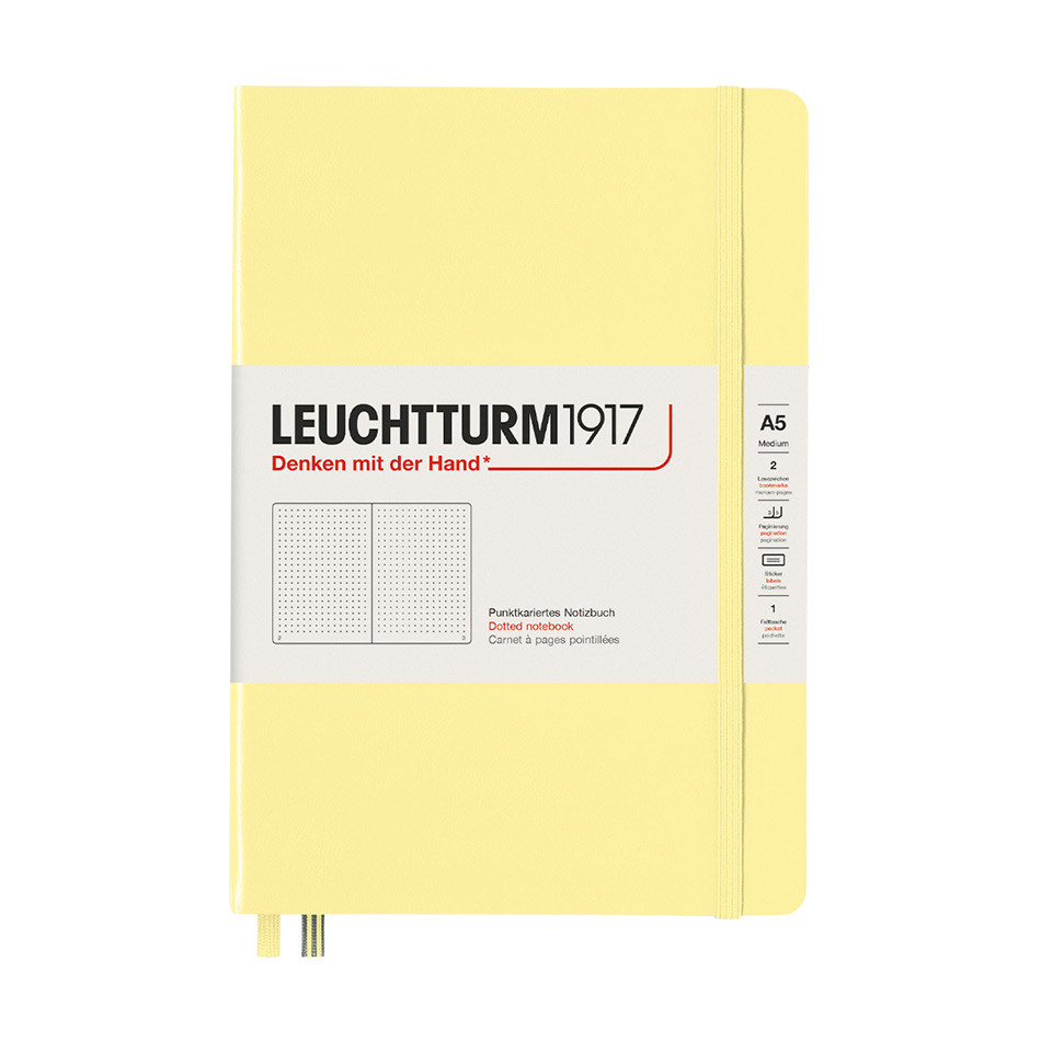 

Блокнот Leuchtturm Smooth Colours А5 (в точку) 125л ванильный твердая обложка