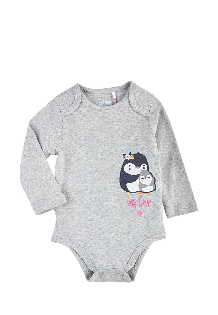 

Боди детское Kari baby AW21B13204106 цв. серый р. 68, AW21B13204106