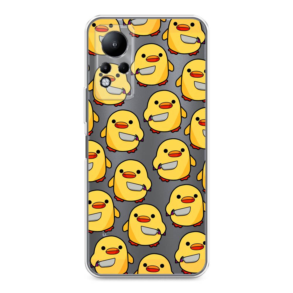 

Чехол на Infinix Note 11/12 G88 "Утка с ножом", Прозрачный;желтый;оранжевый, 3100450-1