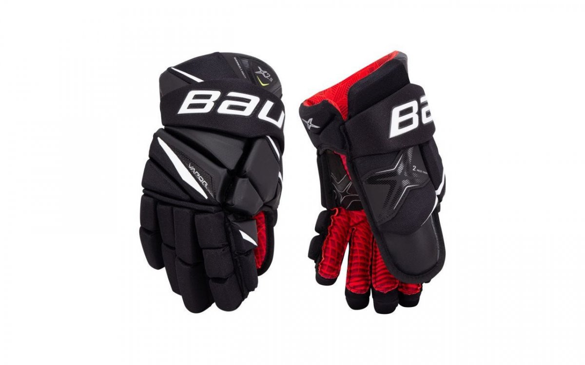 фото Перчатки хоккейные bauer vapor x2.9 s20 jr, черный/белый, 11"