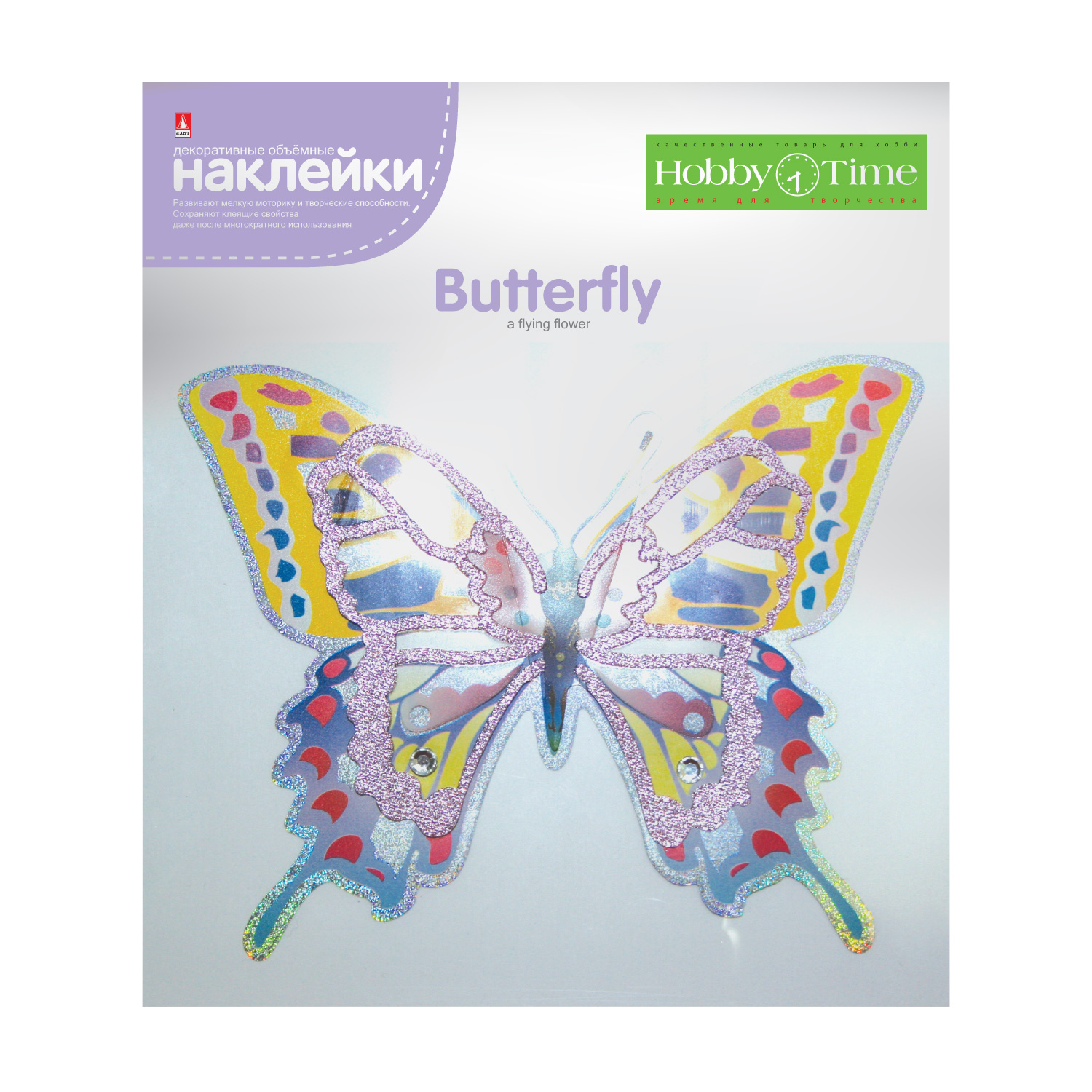

Декоративная наклейка GSF 3D Бабочка (вид 11) 2-291/11, 2-291/11