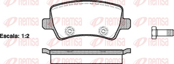 

Комплект тормозных колодок Remsa 123600
