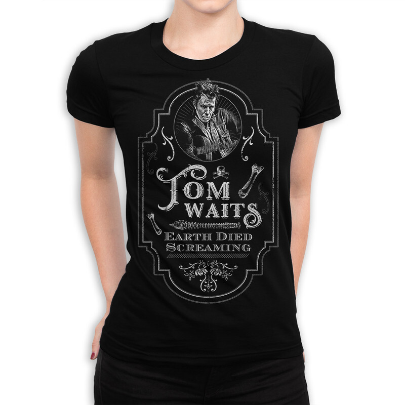 

Футболка женская Dream Shirts Том Уэйтс 9899068111 черная M, Том Уэйтс 9899068111