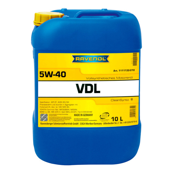 

Моторное масло Ravenol VDL SAE 5W40 new 10л