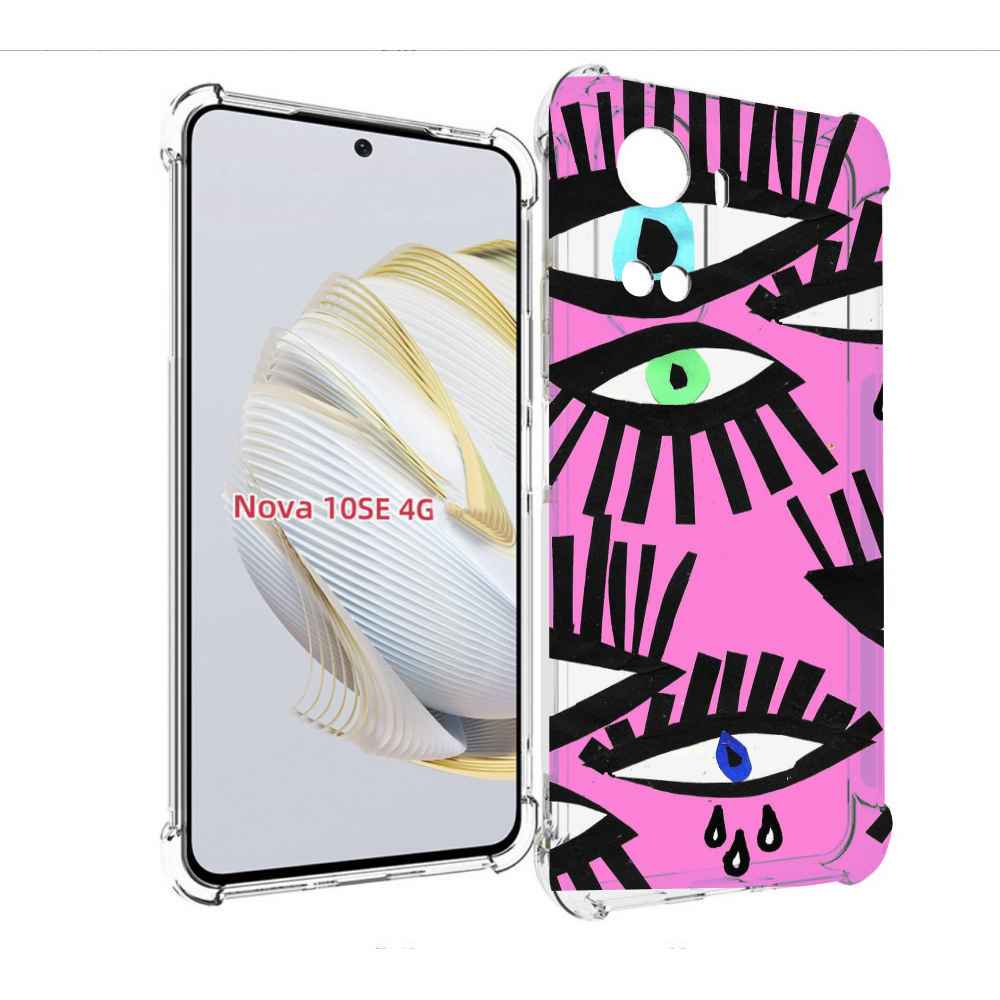 

Чехол MyPads глазки абстракция для Huawei Nova 10 SE, Прозрачный, Tocco