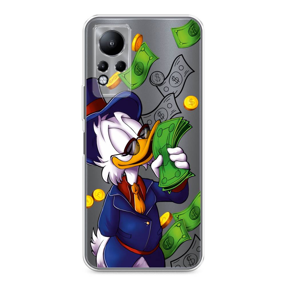 

Чехол на Infinix Note 11/12 G88 "Scrooge McDuck with Money", Синий;зеленый;белый, 3100450-6