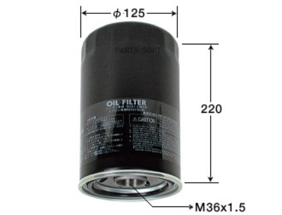 

VIC C223 Фильтр масляный VIC C223 FE6#,FU6,MD92,6D1#